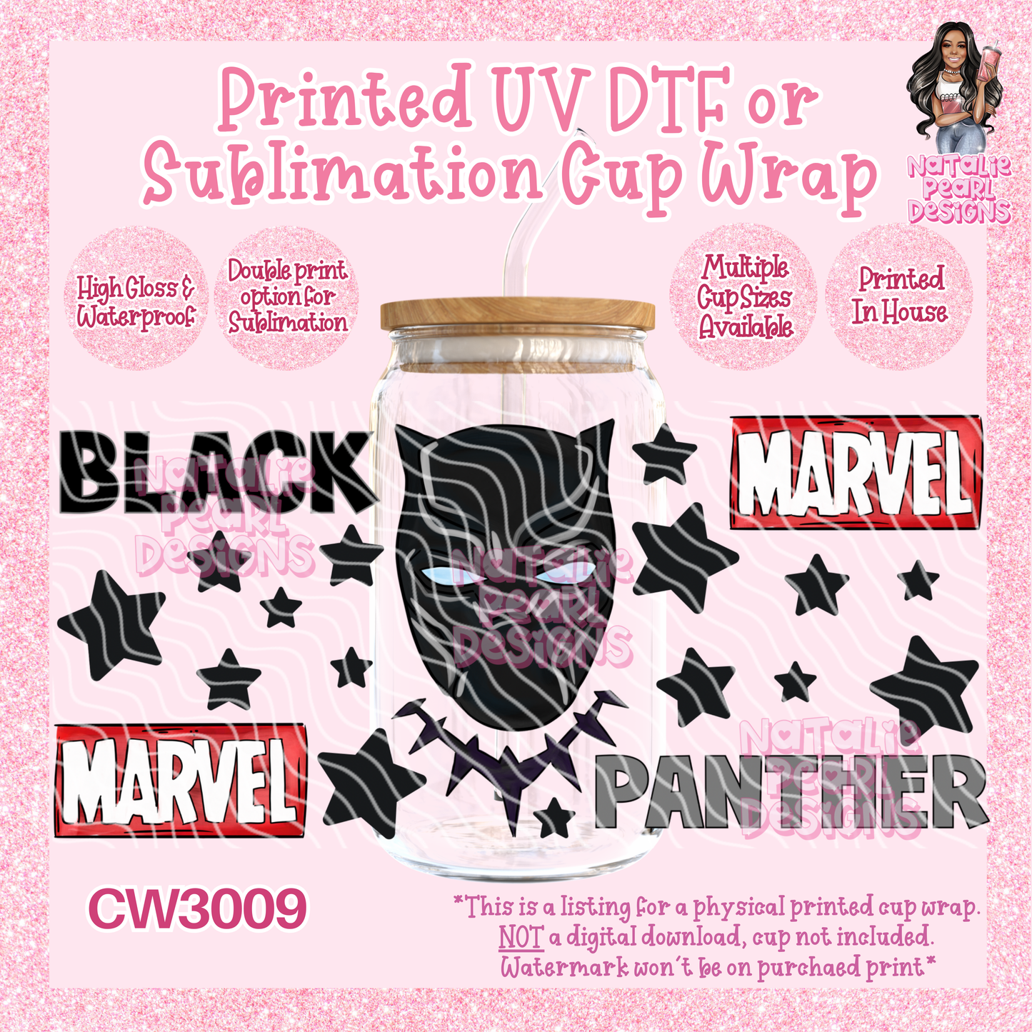 CW3009 UV DTF/SUB Cup Wraps