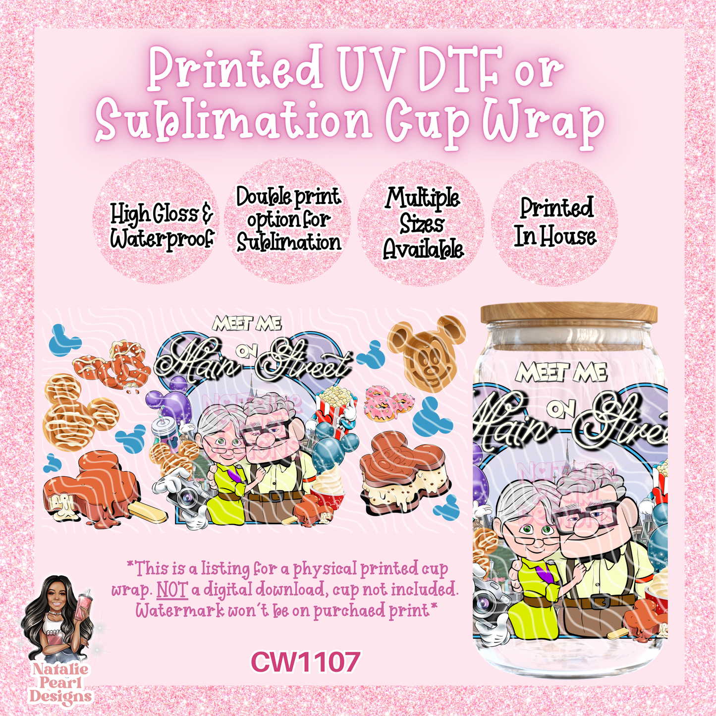 CW1107 UV DTF/SUB Cup Wrap