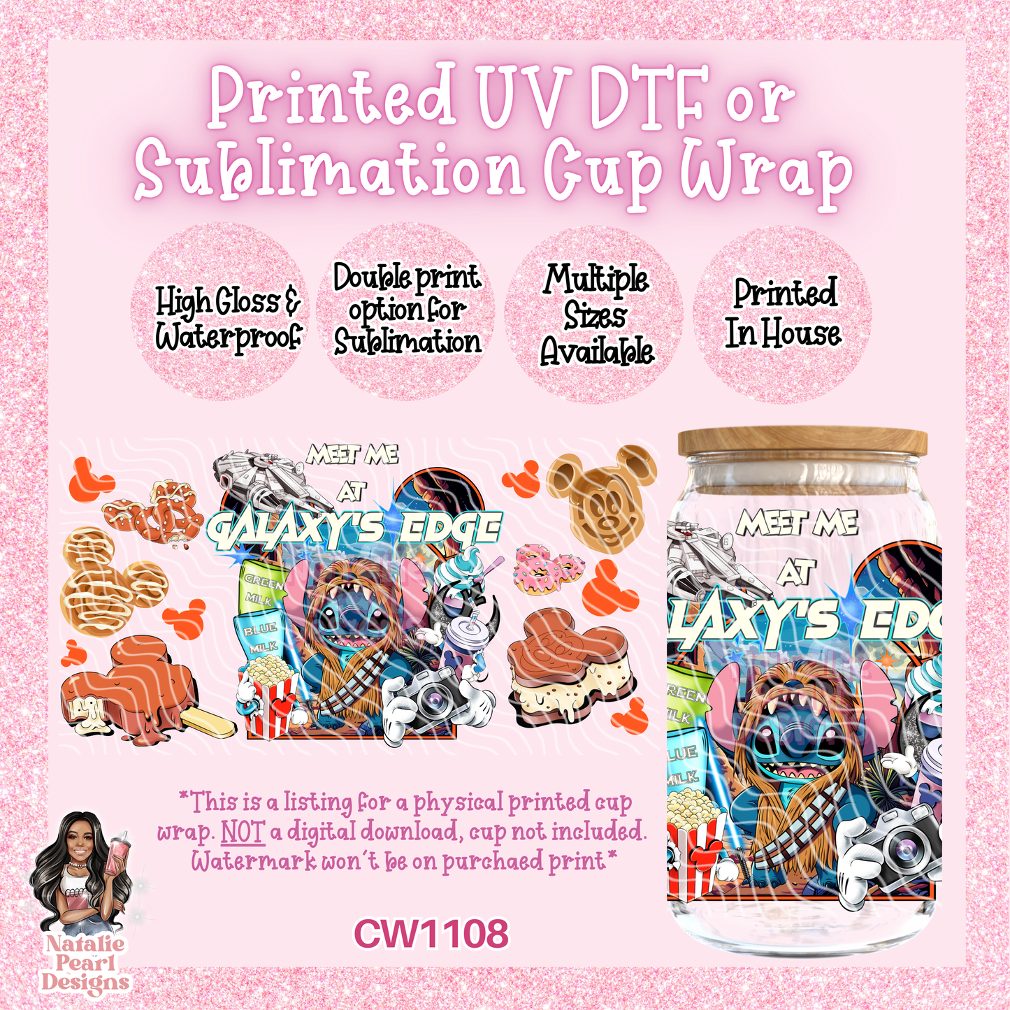 CW1108 UV DTF/SUB Cup Wrap