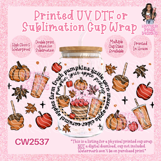 CW2537 UV DTF/SUB Cup Wraps