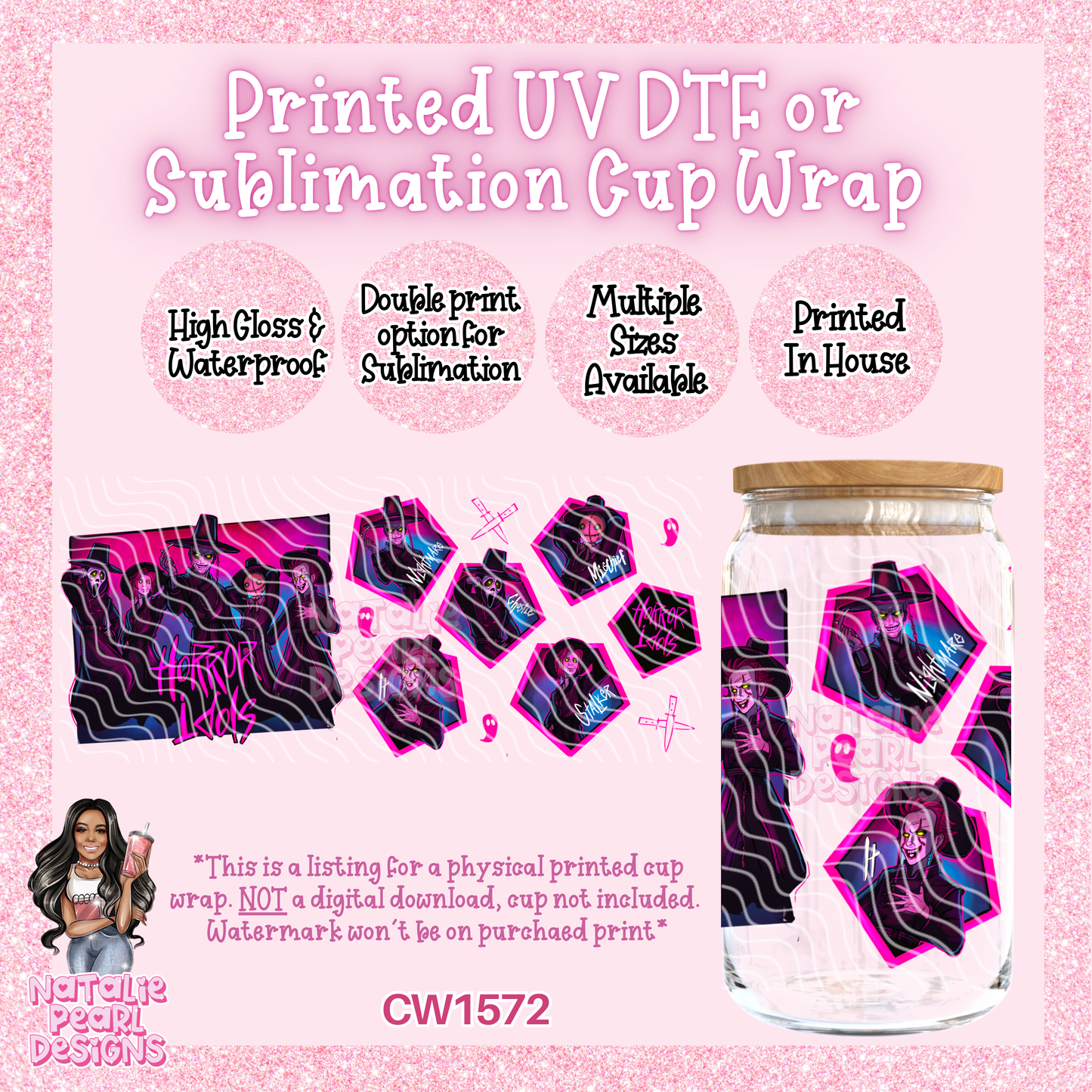 CW1572 UV DTF/SUB Cup Wrap