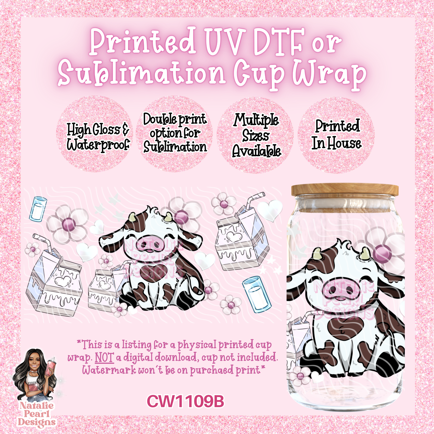 CW1109B UV DTF/SUB Cup Wrap