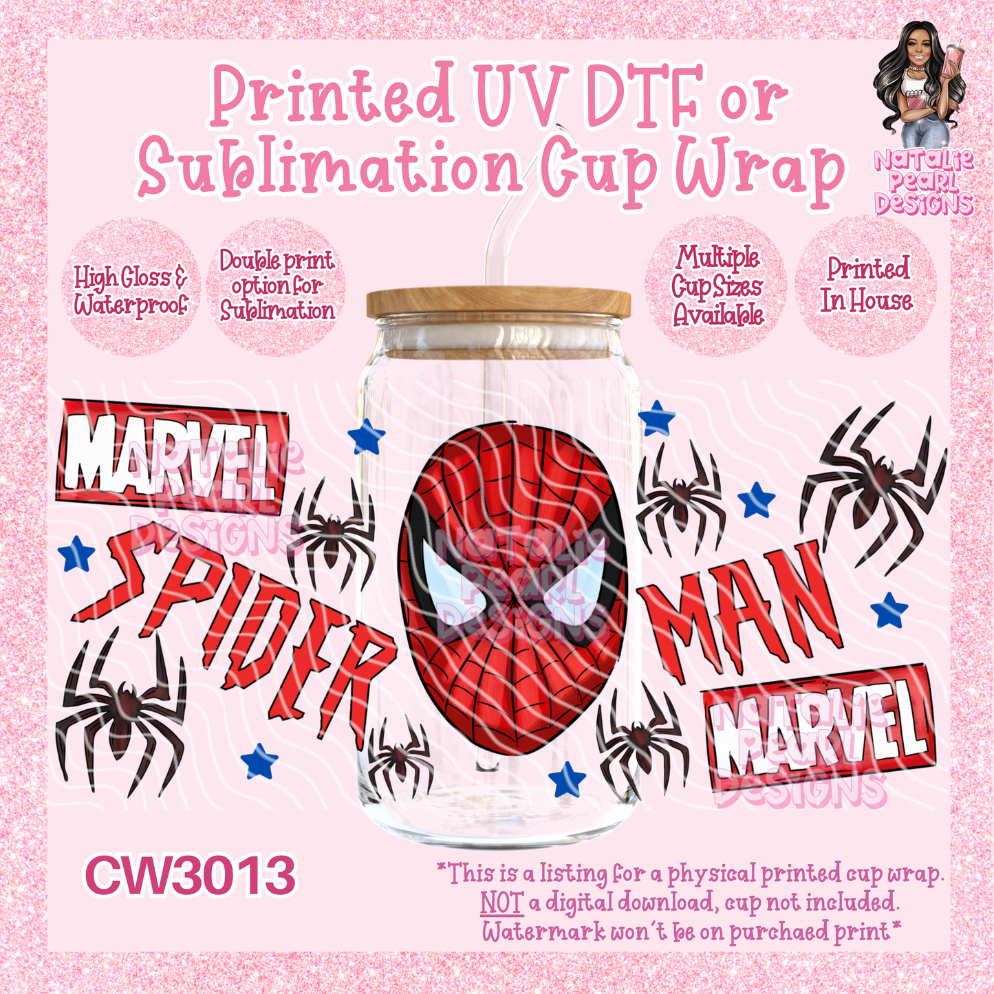 CW3013 UV DTF/SUB Cup Wraps
