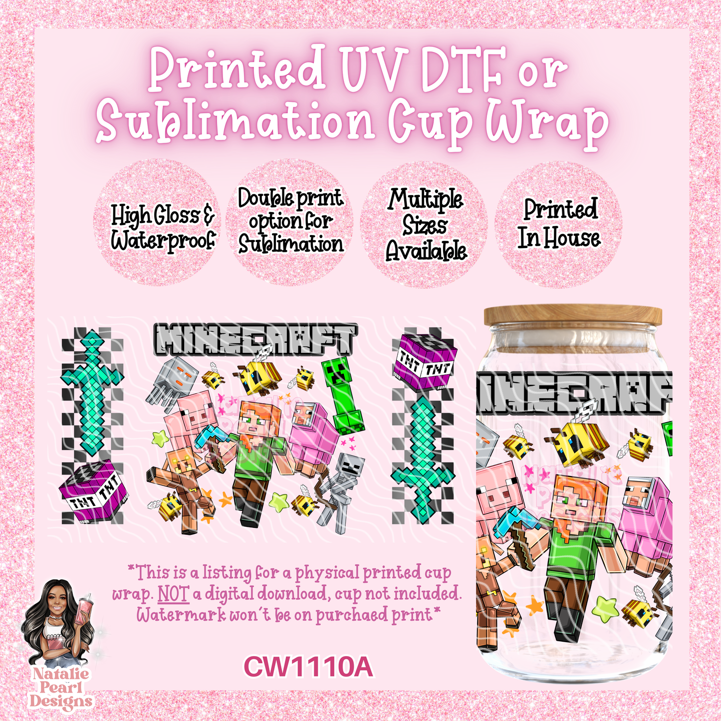 CW1110A UV DTF/SUB Cup Wrap