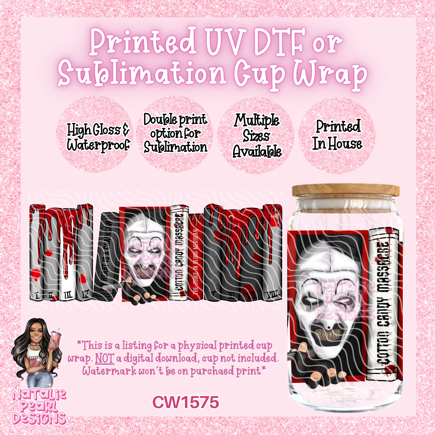 CW1575 UV DTF/SUB Cup Wrap