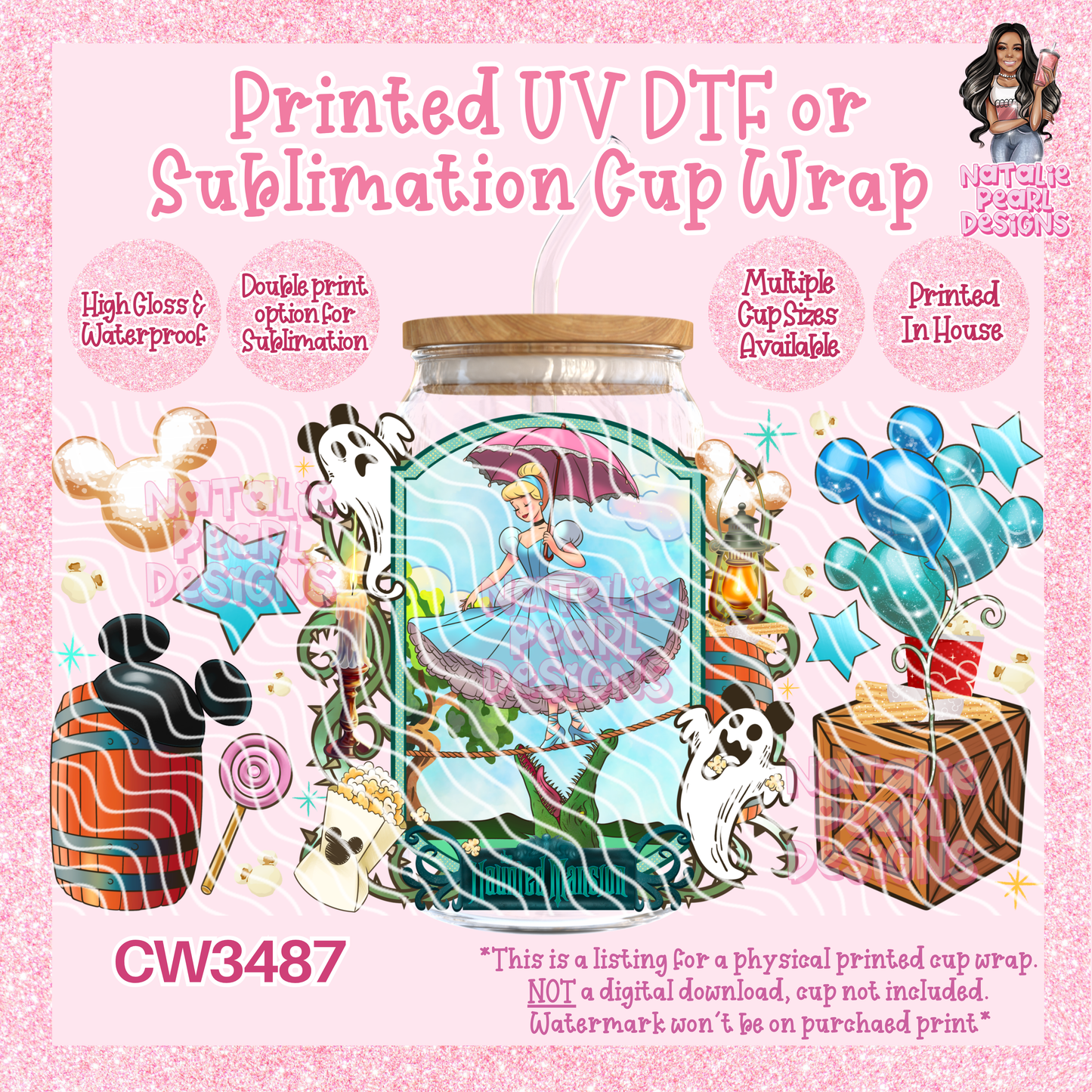 CW3487 UV DTF/SUB Cup Wraps