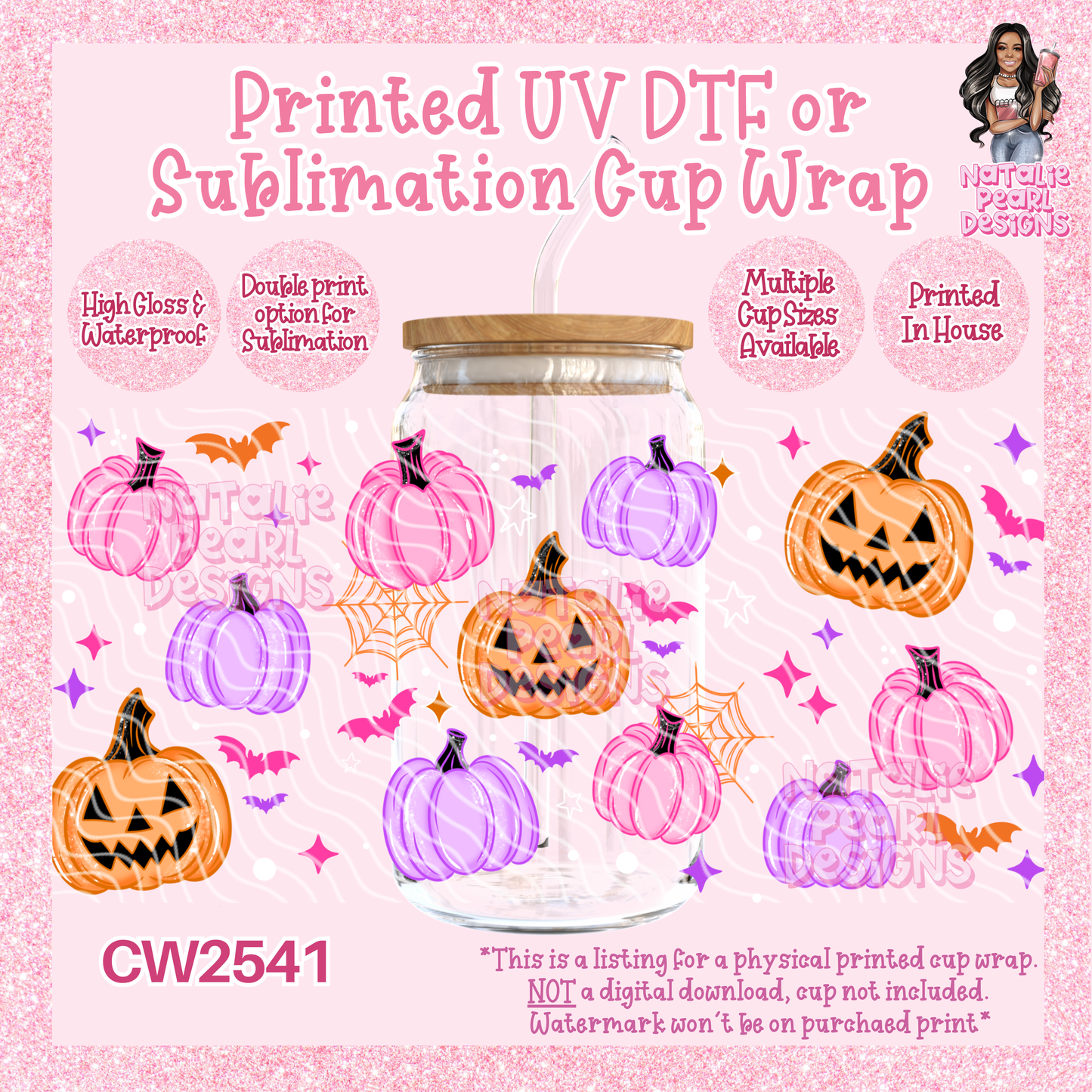 CW2541 UV DTF/SUB Cup Wraps