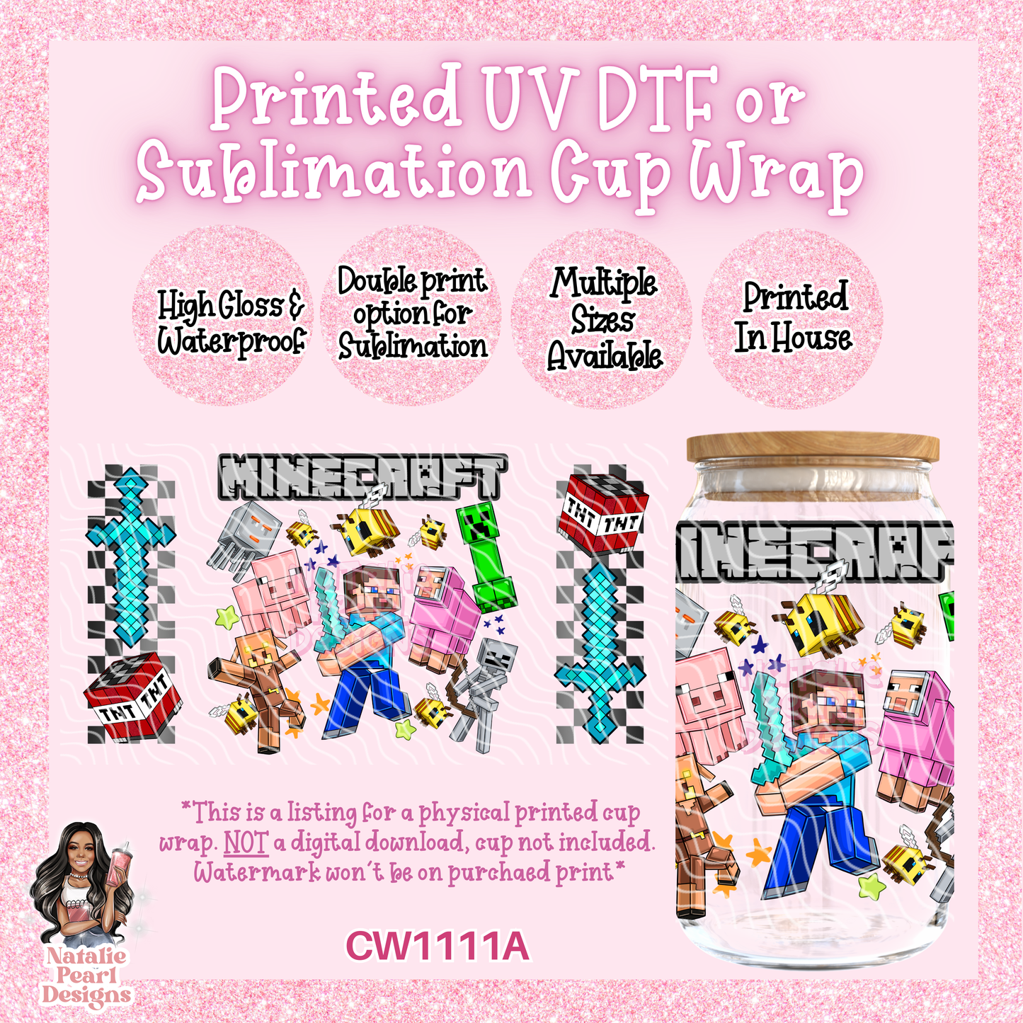CW1111A UV DTF/SUB Cup Wrap