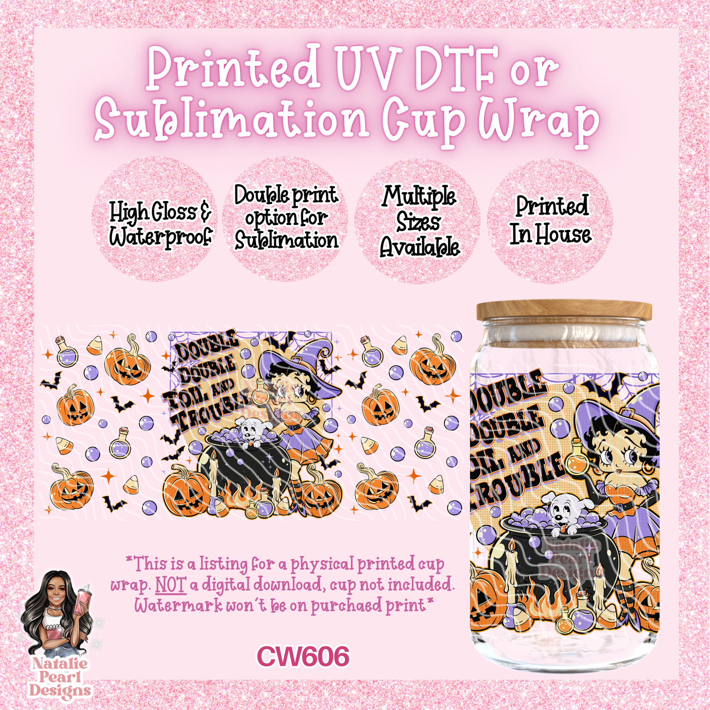 CW606 UV DTF/SUB Cup Wrap