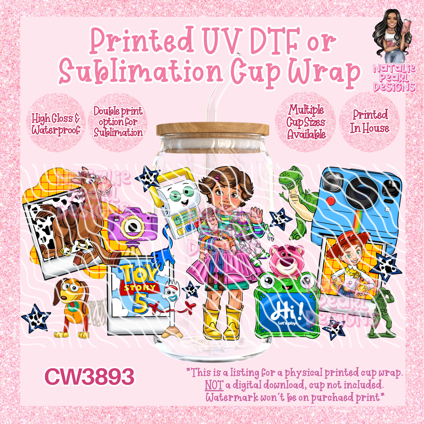 CW3893 UV DTF/SUB Cup Wraps