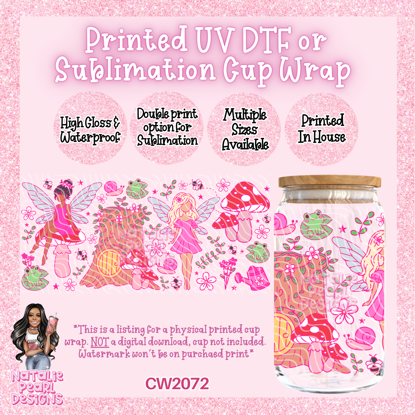 CW2072 UV DTF/SUB Cup Wraps