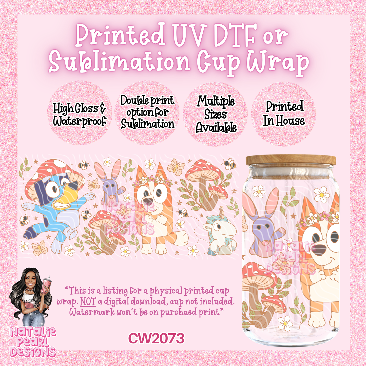 CW2073 UV DTF/SUB Cup Wraps
