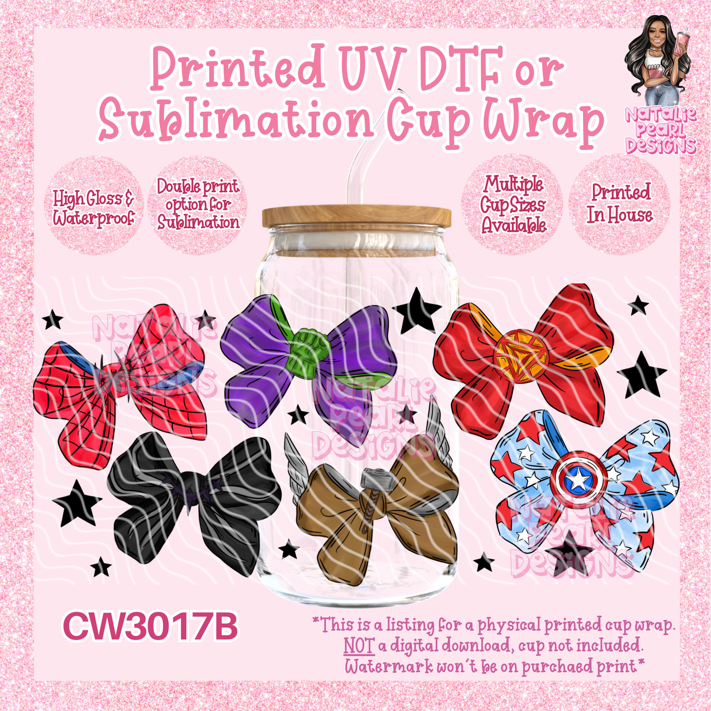 CW3017B UV DTF/SUB Cup Wraps