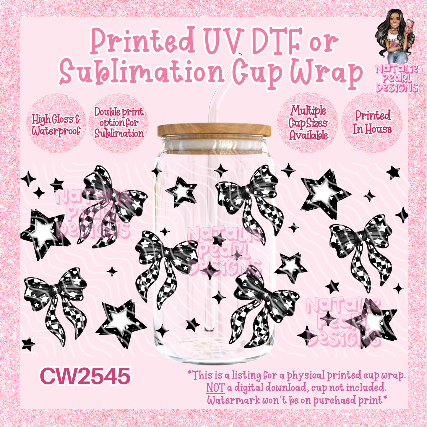 CW2545 UV DTF/SUB Cup Wraps