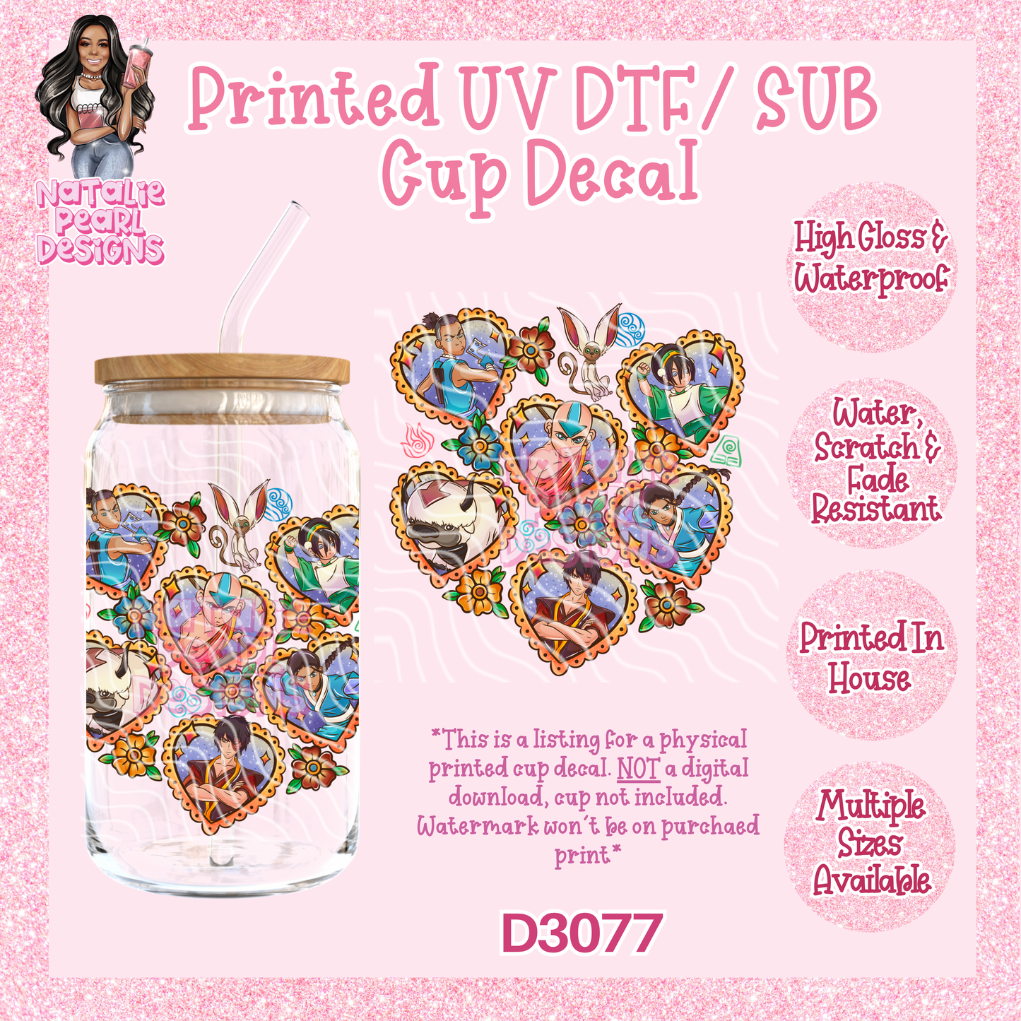 D3077 UV DTF/Sub Decal