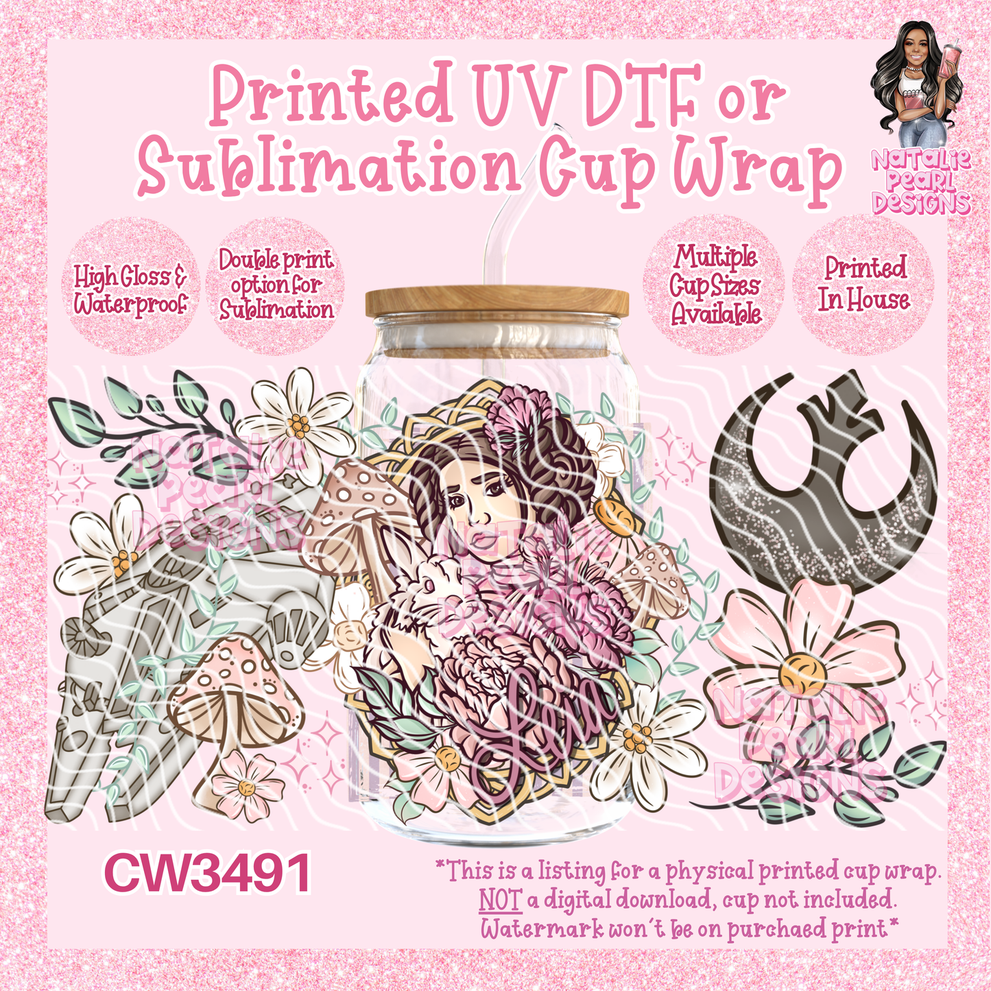 CW3491 UV DTF/SUB Cup Wraps