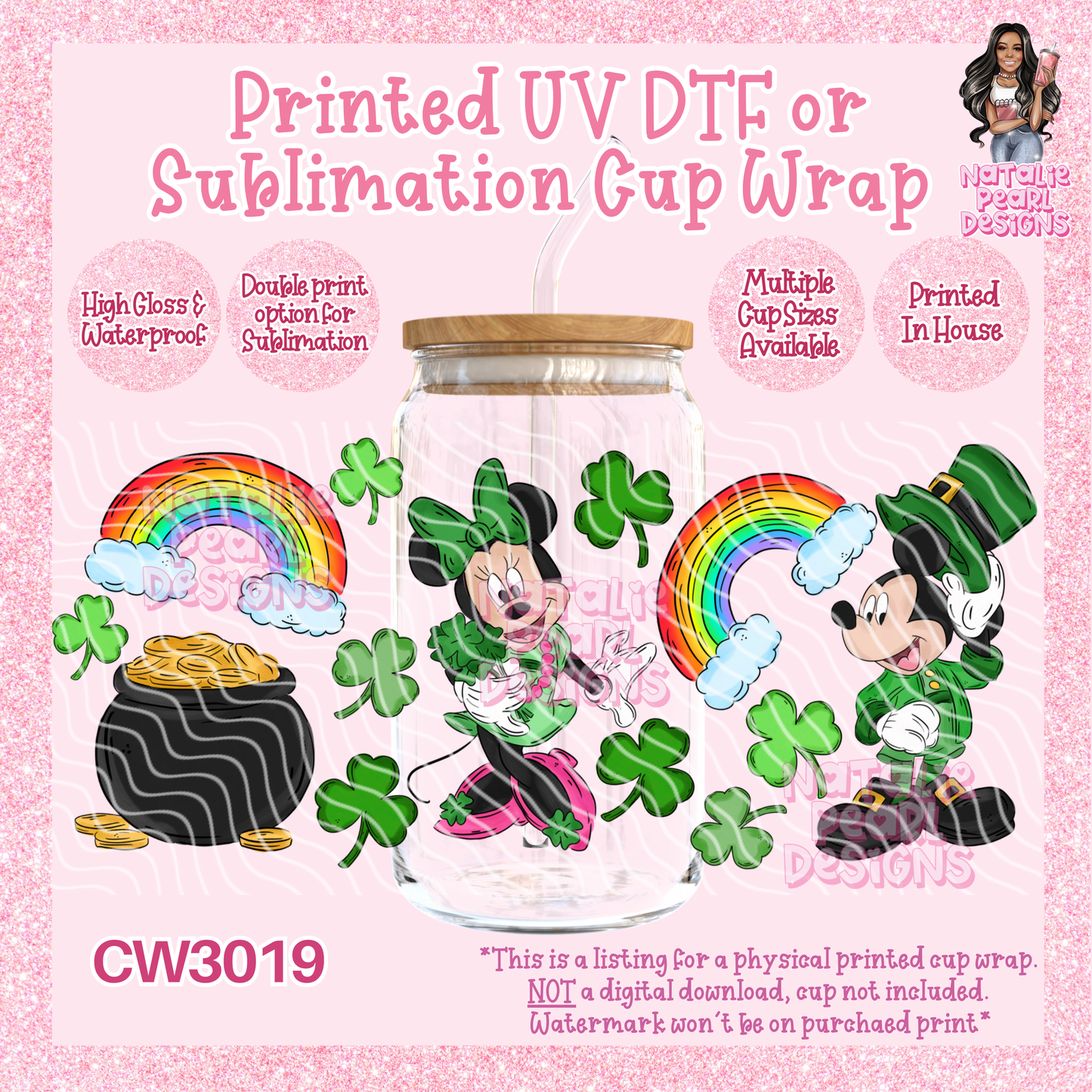 CW3019 UV DTF/SUB Cup Wraps