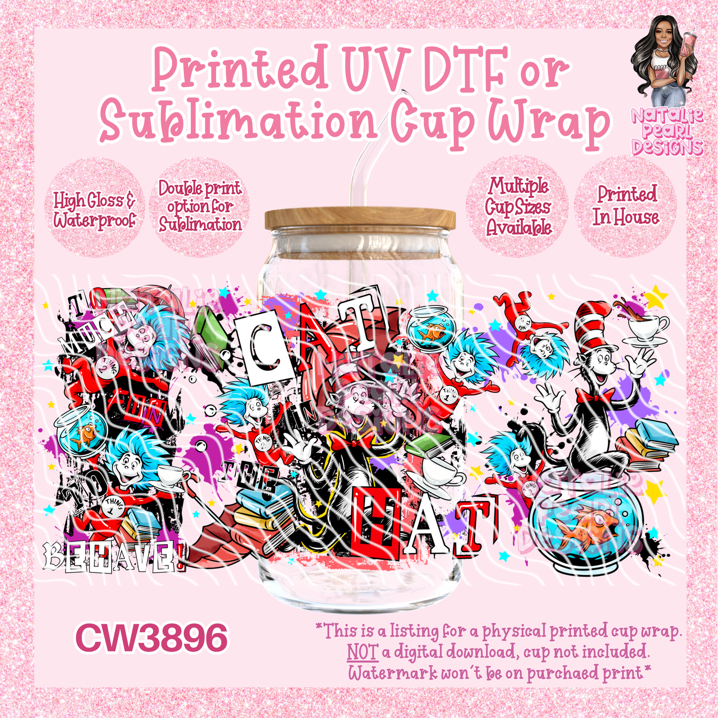 CW3896 UV DTF/SUB Cup Wraps