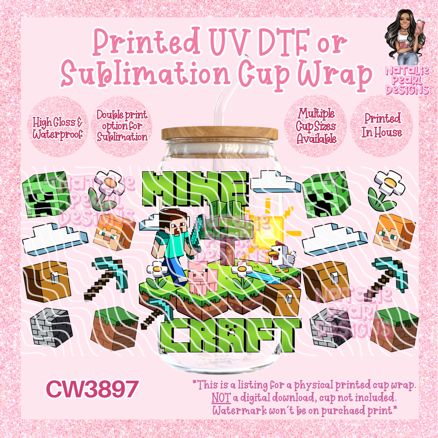 CW3897 UV DTF/SUB Cup Wraps