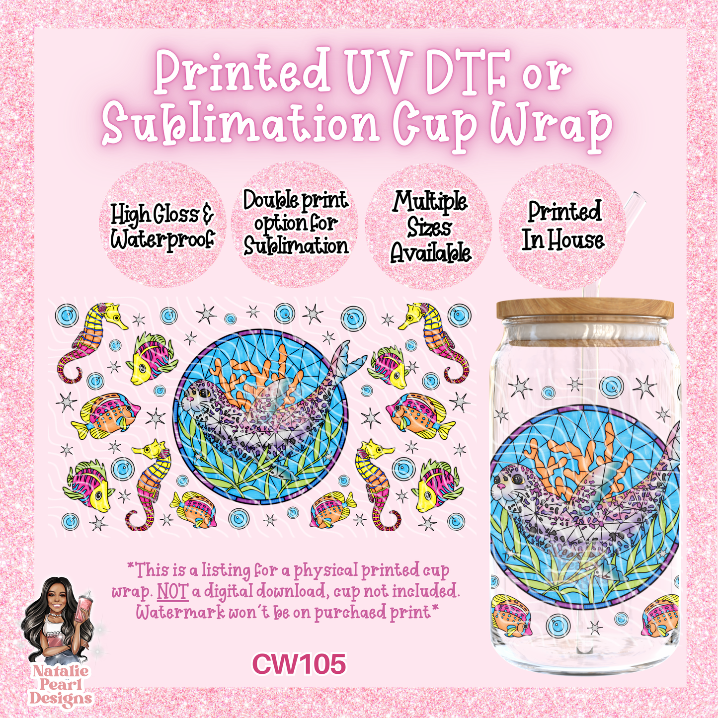 CW105 UV DTF/SUB Cup Wrap