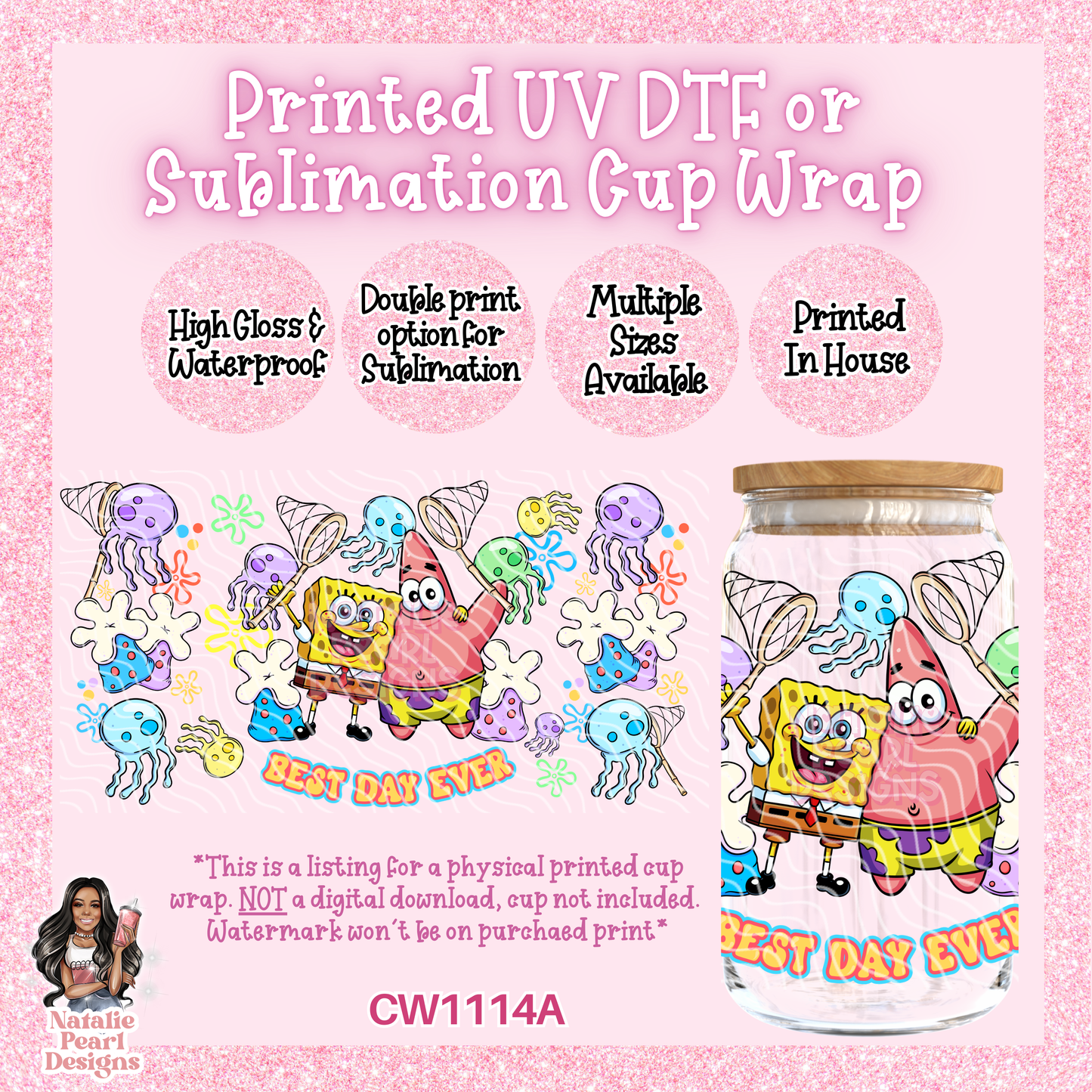 CW1114A UV DTF/SUB Cup Wrap