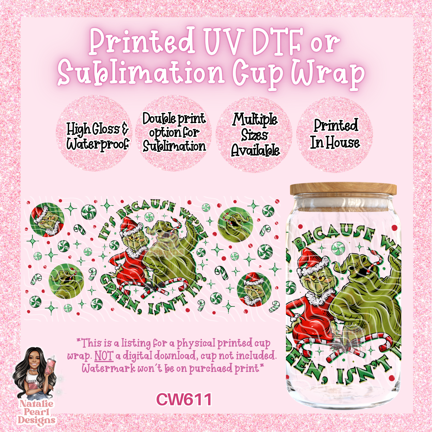 CW611 UV DTF/SUB Cup Wrap