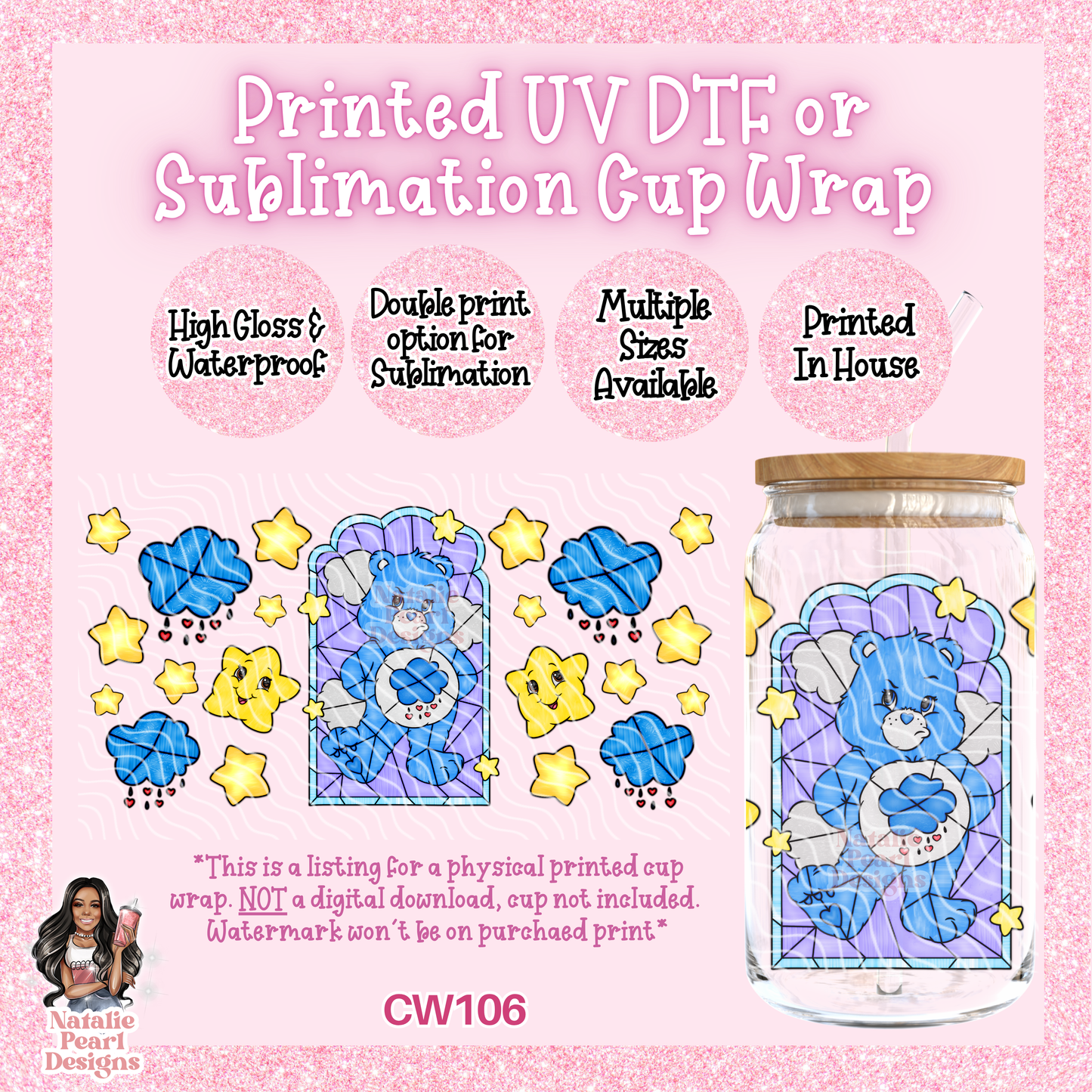 CW106 UV DTF/SUB Cup Wrap