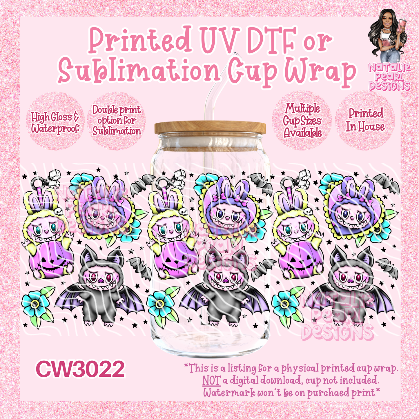 CW3022 UV DTF/SUB Cup Wraps