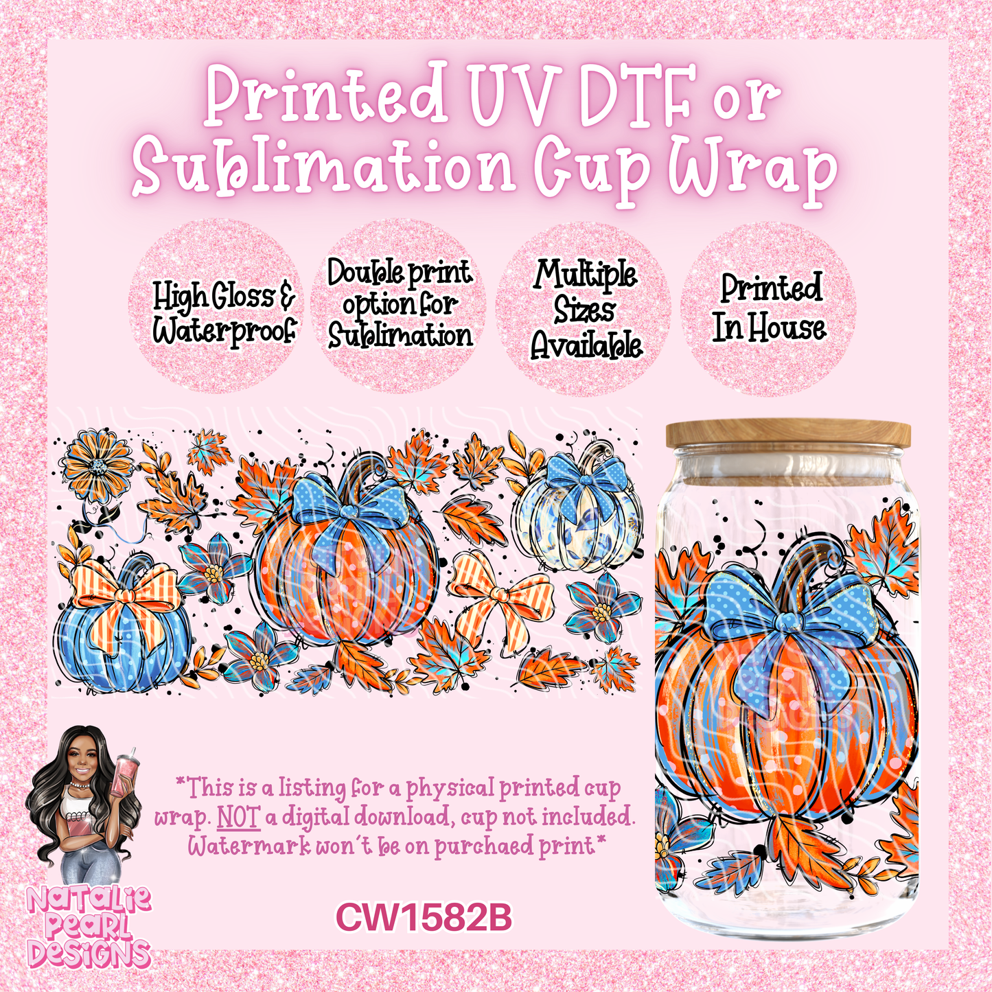 CW1582B UV DTF/SUB Cup Wrap
