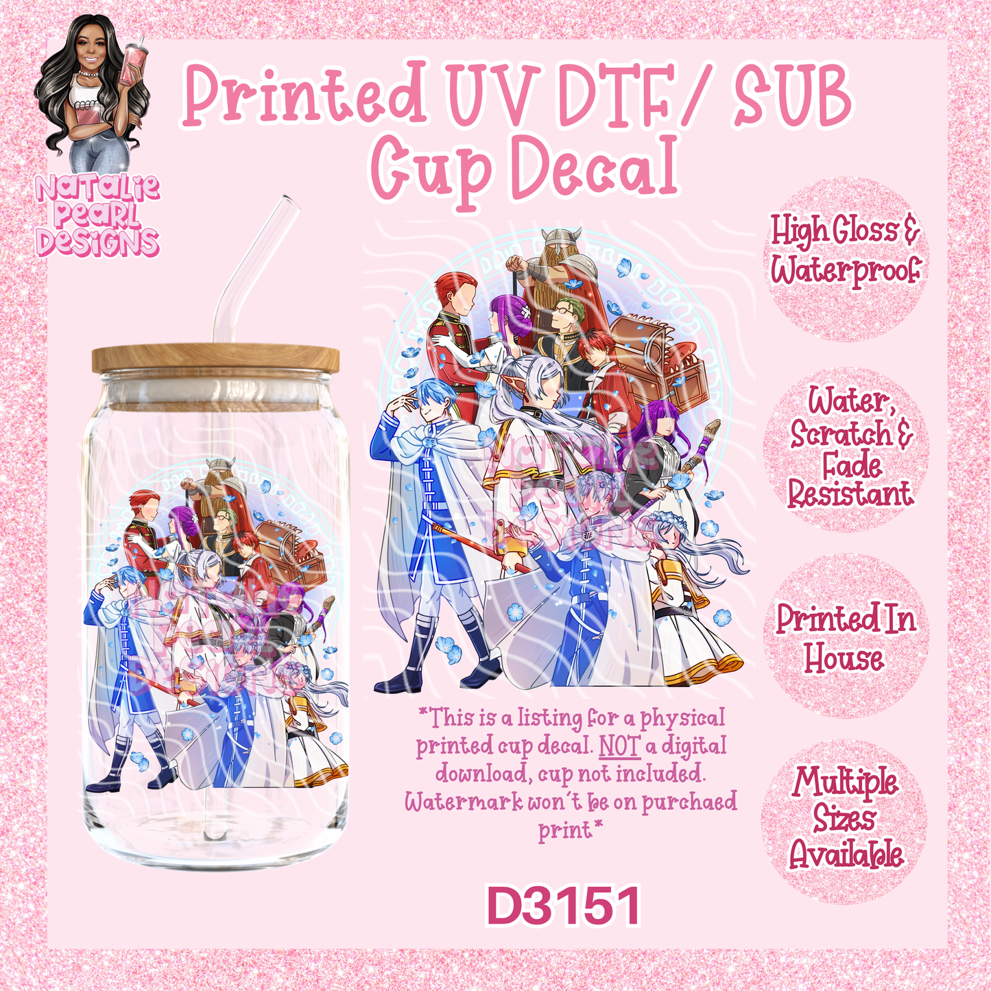 D3151 UV DTF/Sub Decal