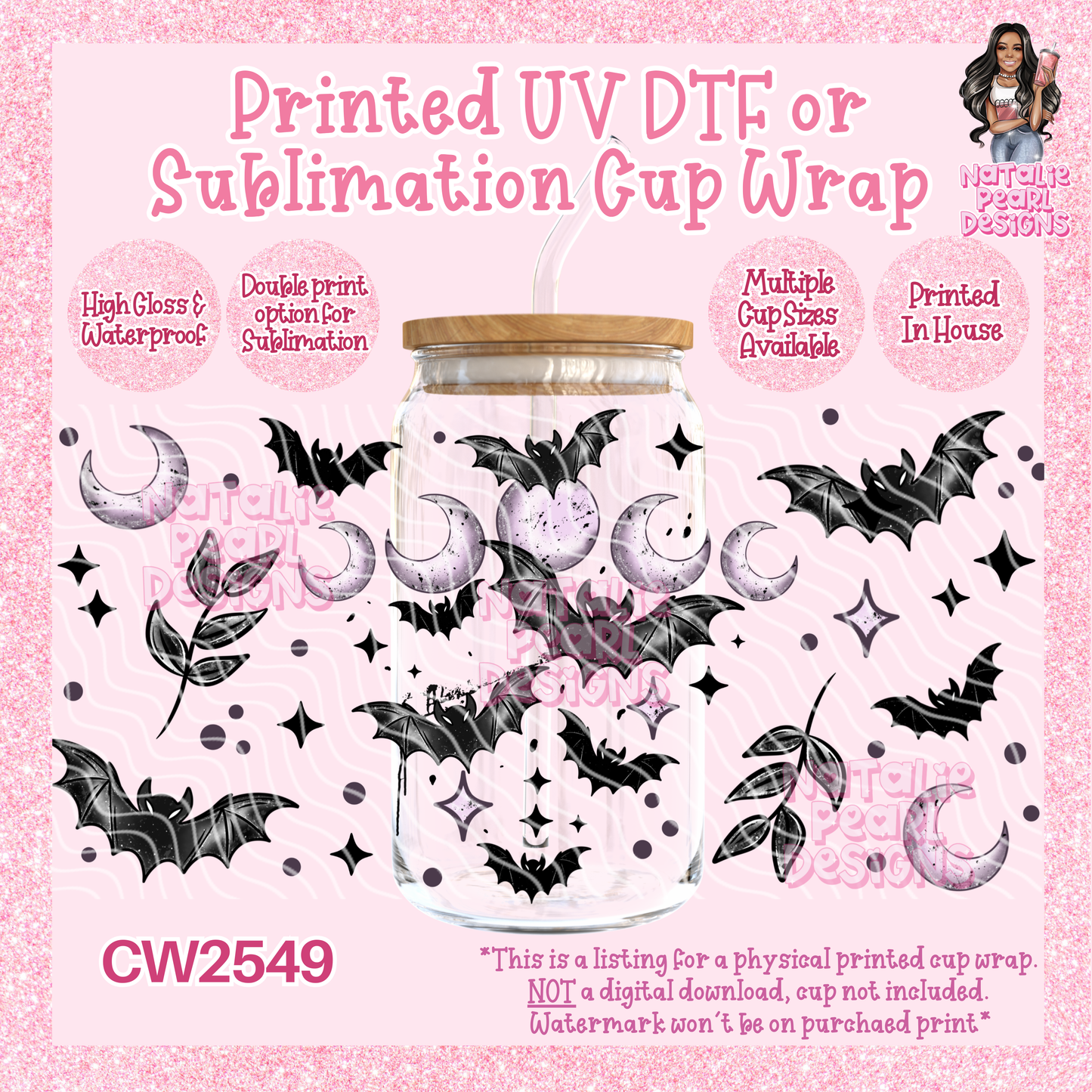 CW2549 UV DTF/SUB Cup Wraps