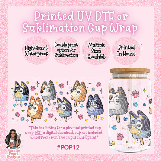 POP12 UV DTF/SUB Cup Wrap