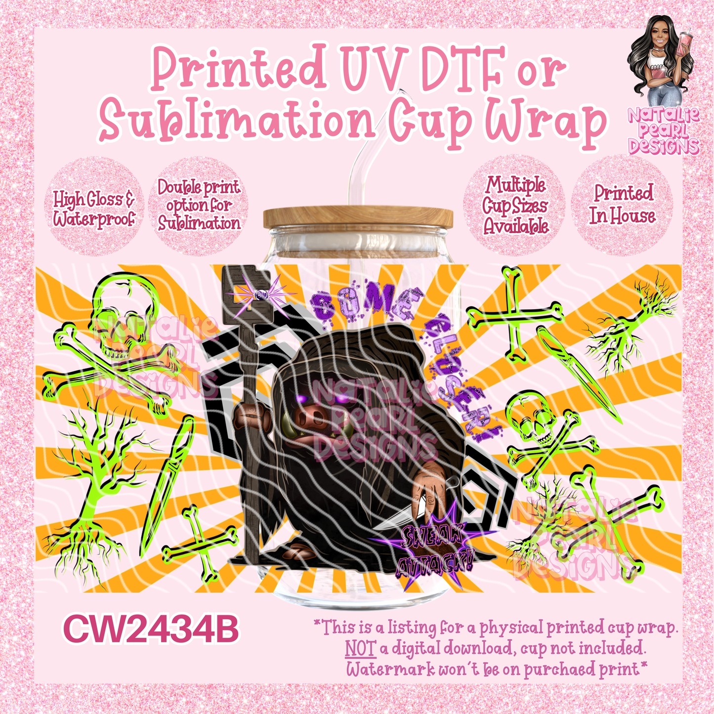 CW2434B UV DTF/SUB Cup Wraps