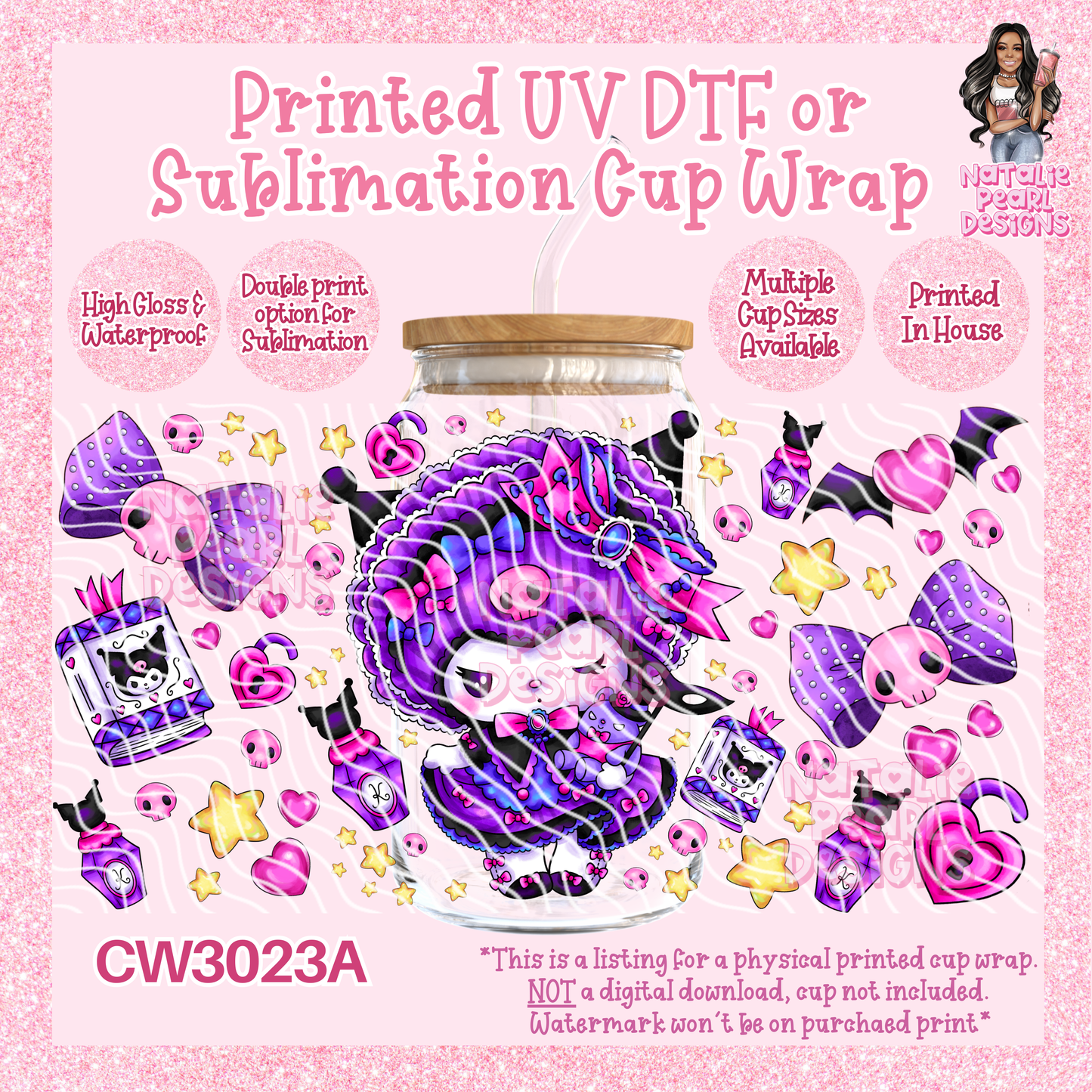 CW3023A UV DTF/SUB Cup Wraps