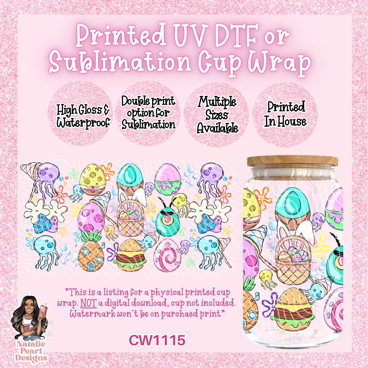 CW1115 UV DTF/SUB Cup Wrap