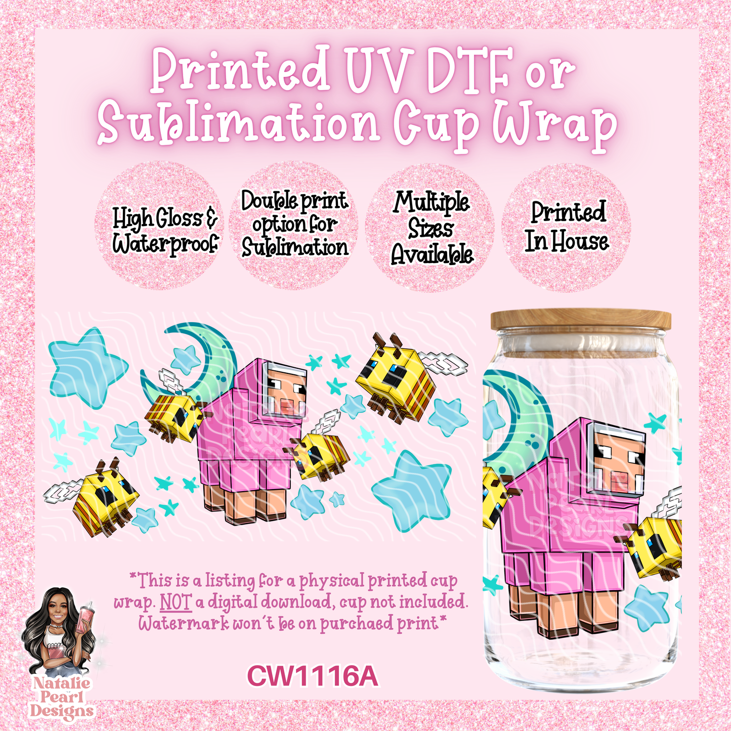 CW1116A UV DTF/SUB Cup Wrap