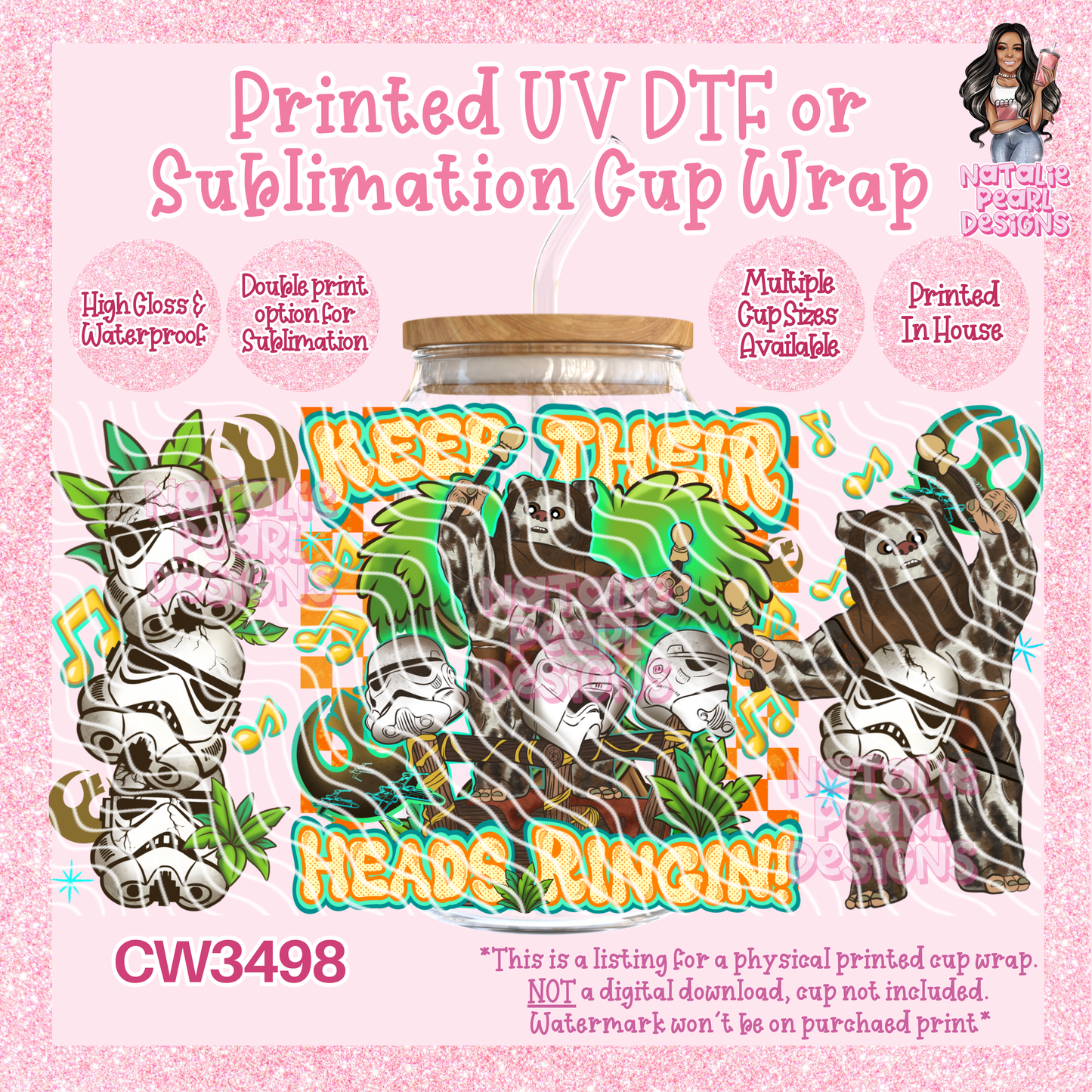 CW3498 UV DTF/SUB Cup Wraps