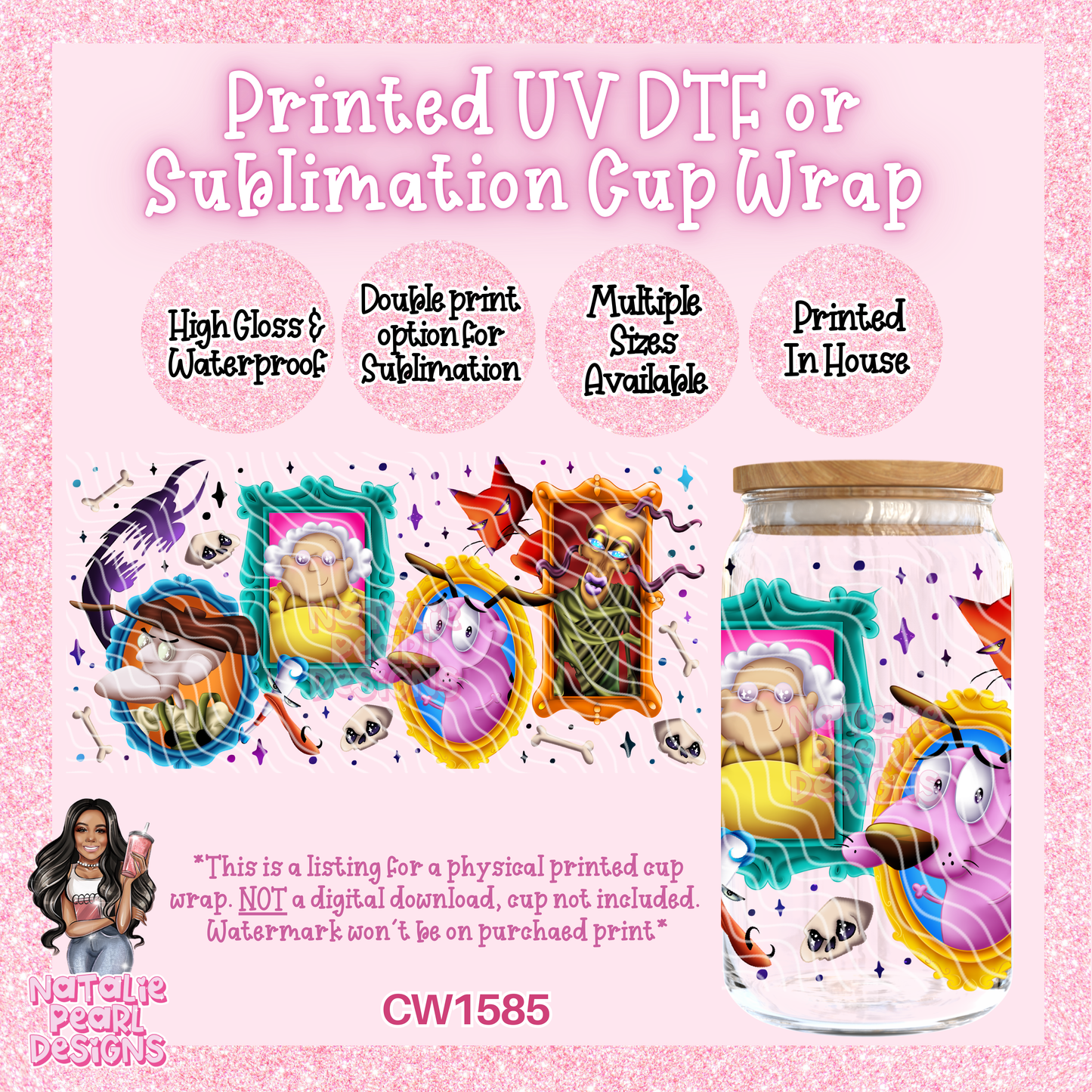 CW1585 UV DTF/SUB Cup Wraps