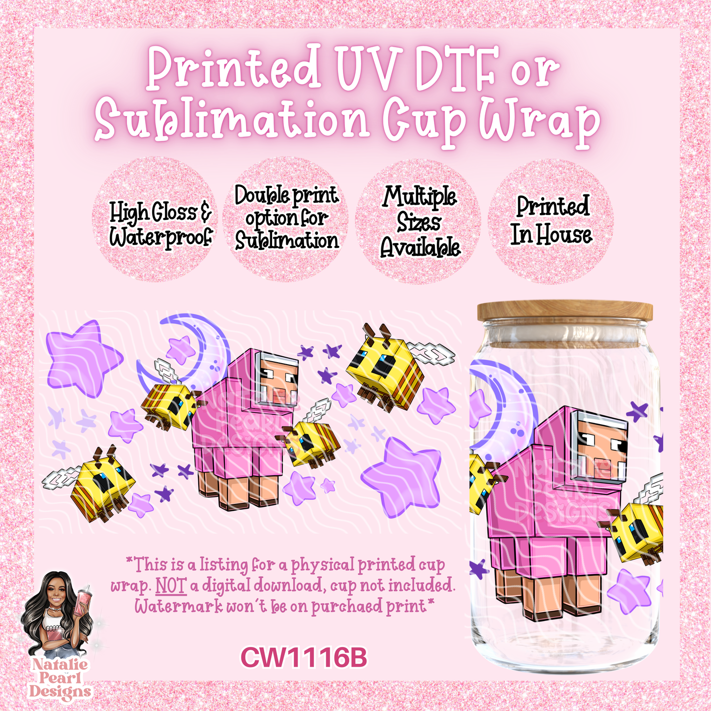 CW1116B UV DTF/SUB Cup Wrap