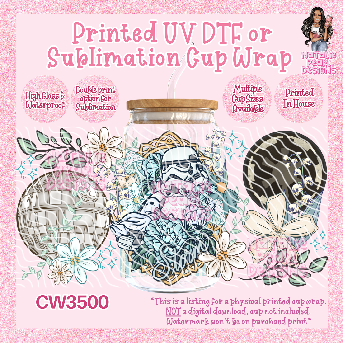 CW3500 UV DTF/SUB Cup Wraps