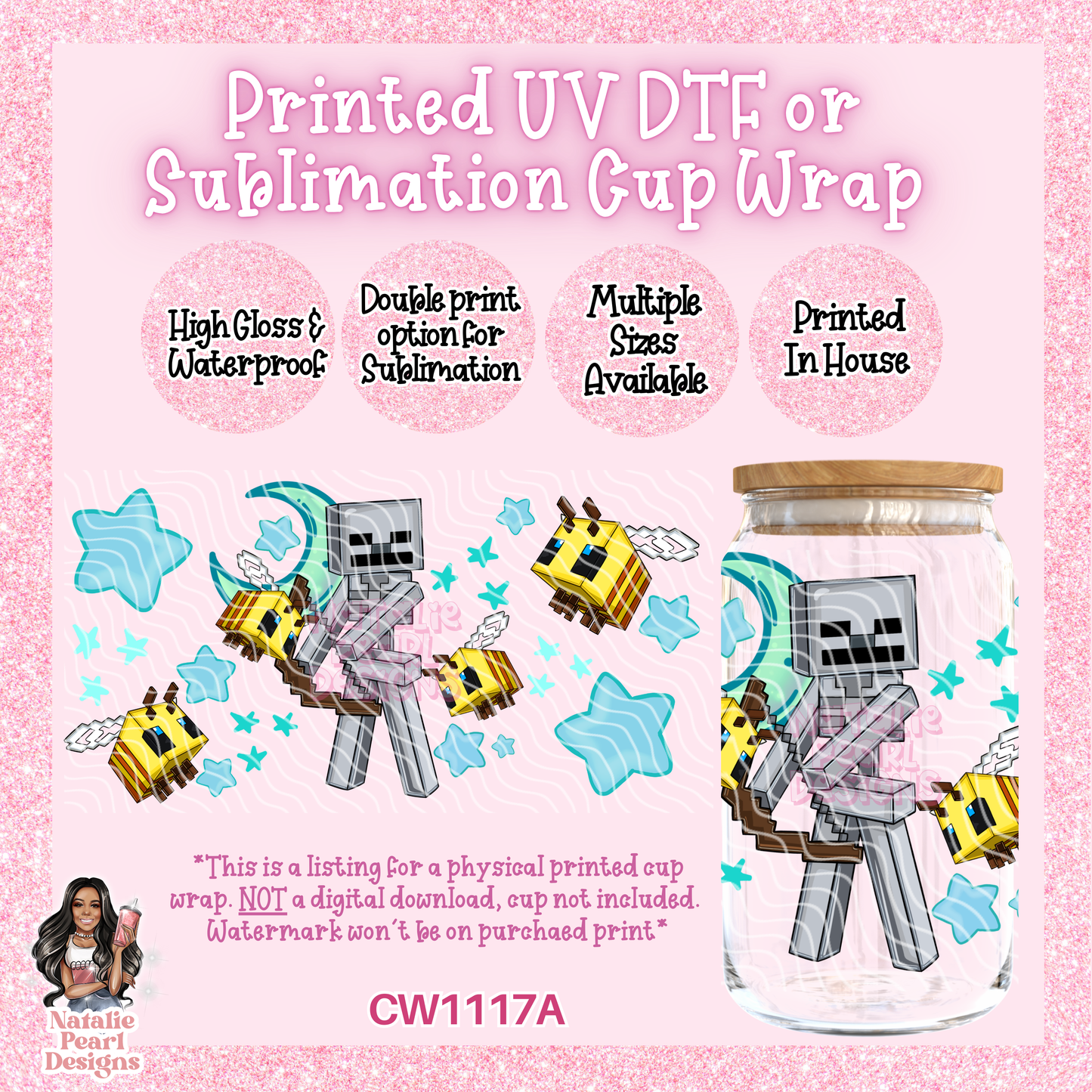 CW1117A UV DTF/SUB Cup Wrap