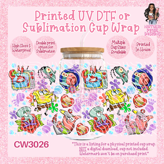 CW3026 UV DTF/SUB Cup Wraps