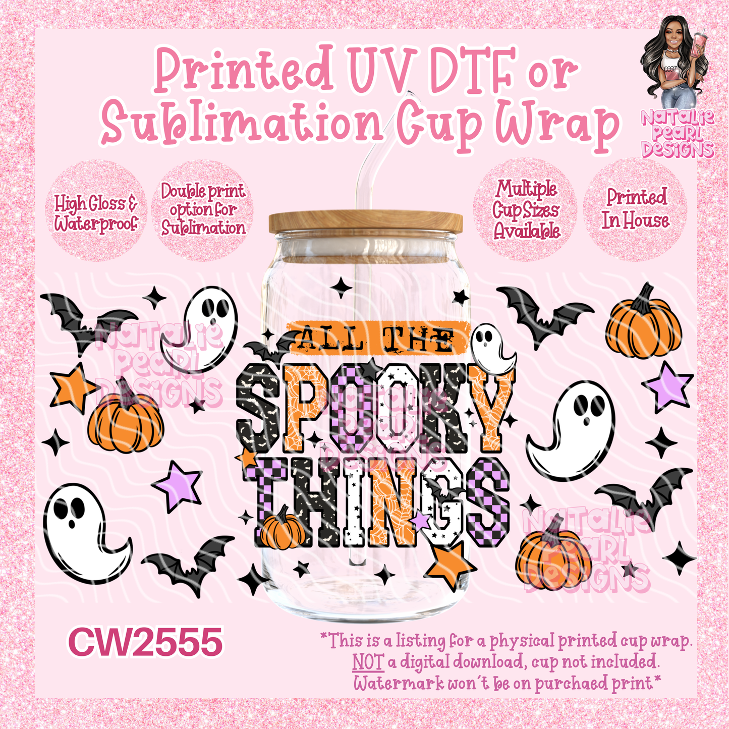 CW2555 UV DTF/SUB Cup Wraps