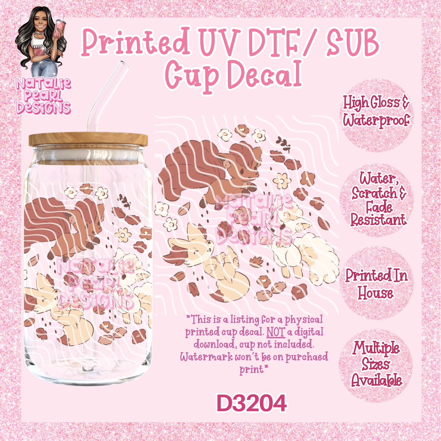 D3204 UV DTF/Sub Decal