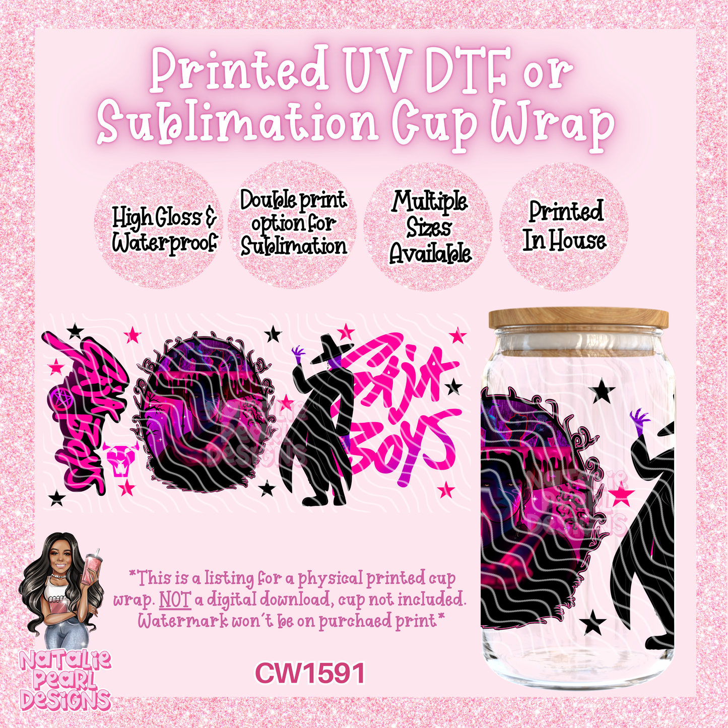 CW1591 UV DTF/SUB Cup Wraps