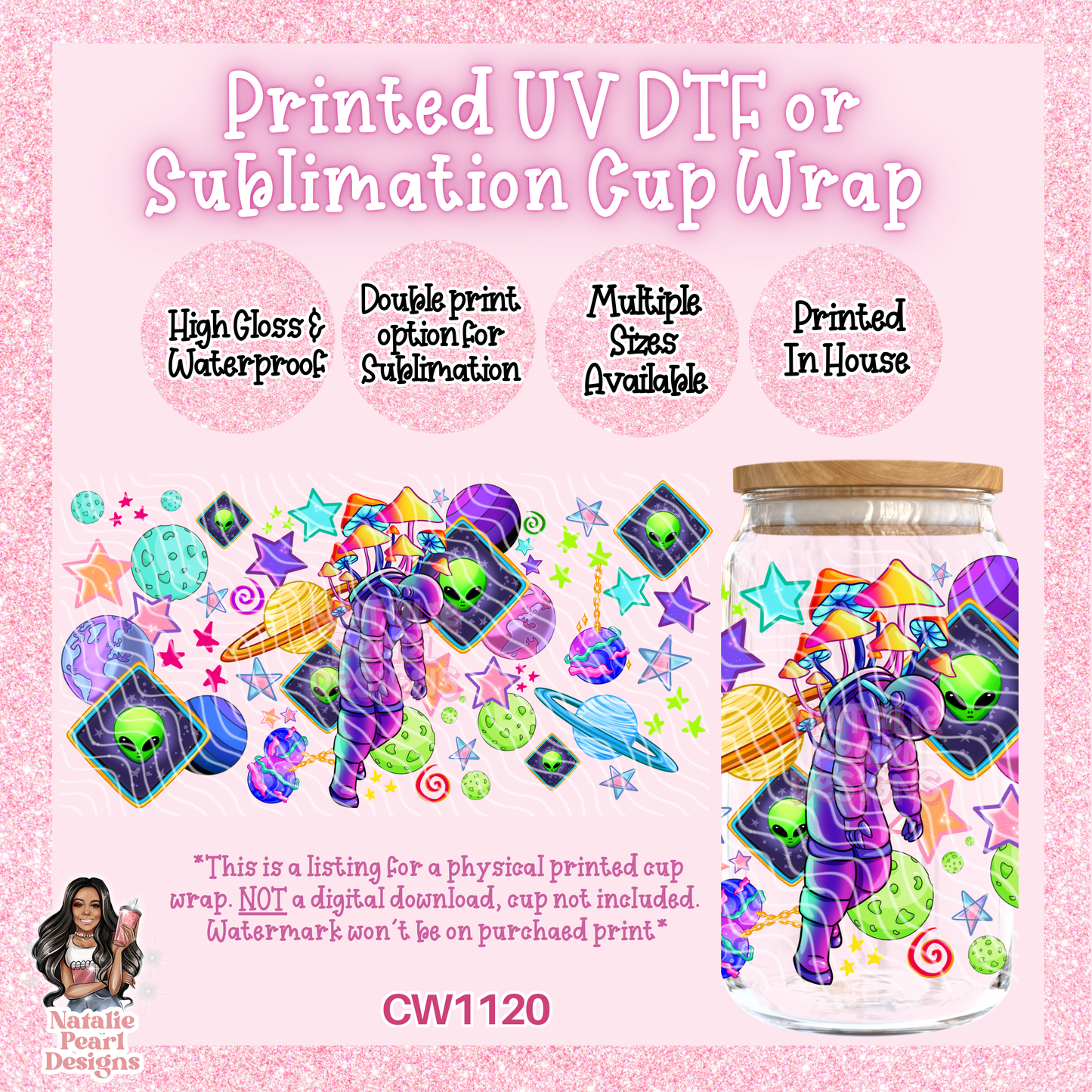 CW1120 UV DTF/SUB Cup Wrap