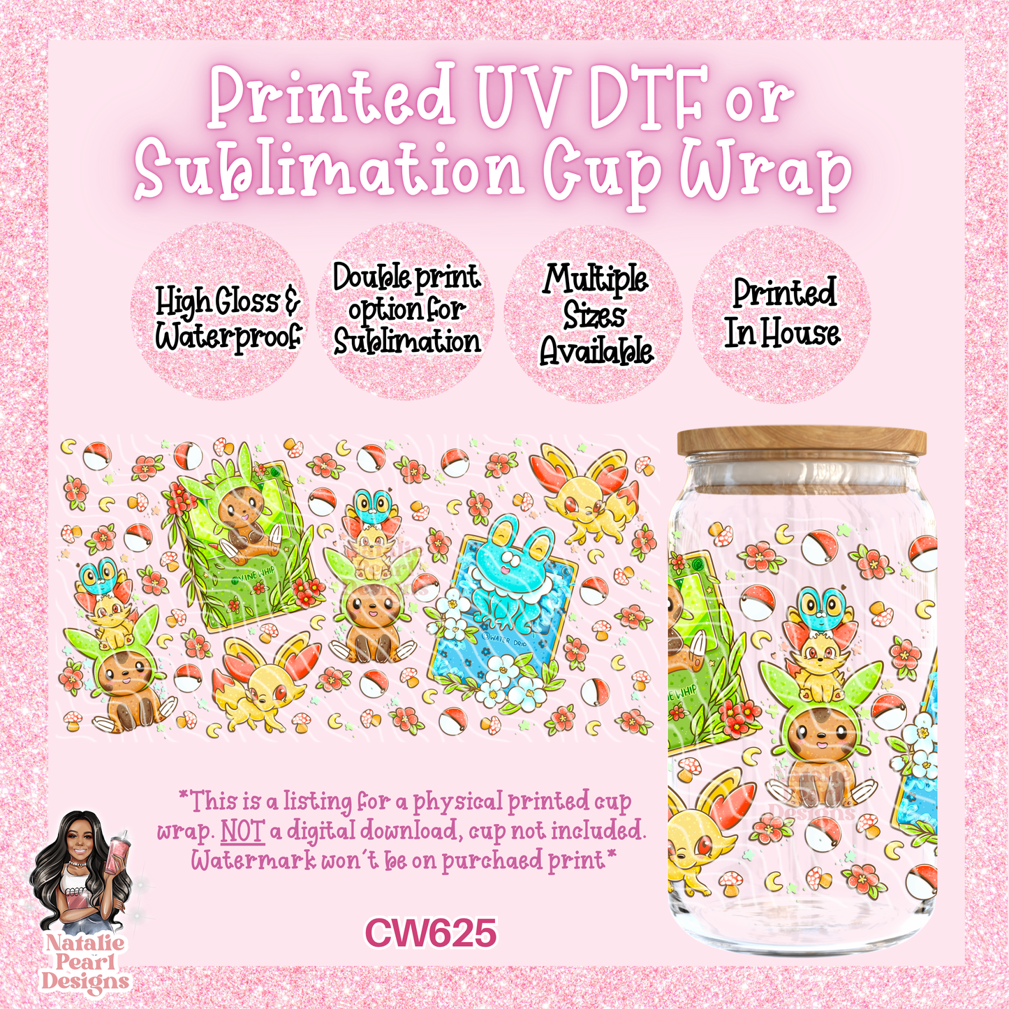 CW625 UV DTF/SUB Cup Wrap