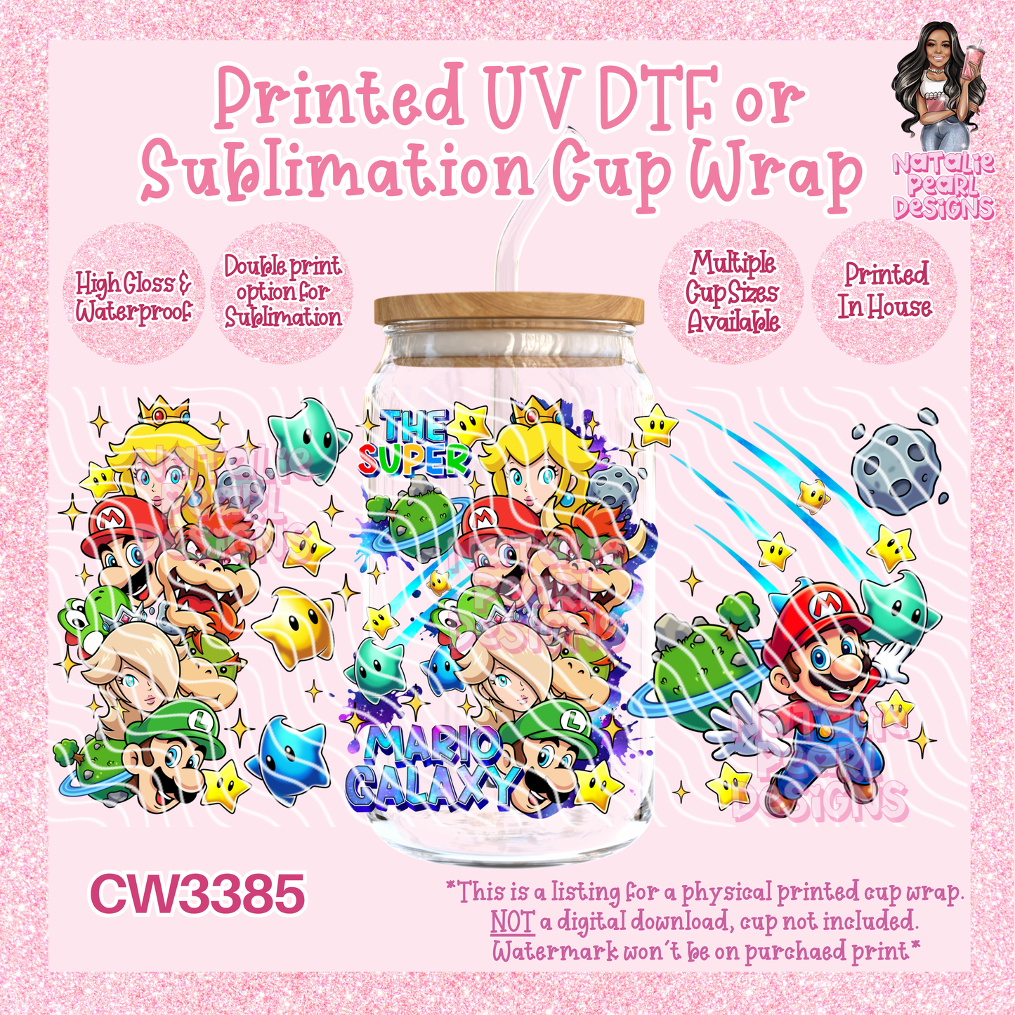 CW3385 UV DTF/SUB Cup Wraps