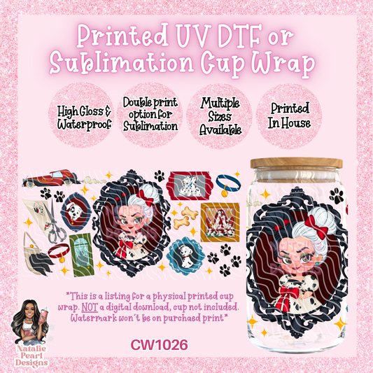 CW1026 UV DTF/SUB Cup Wrap