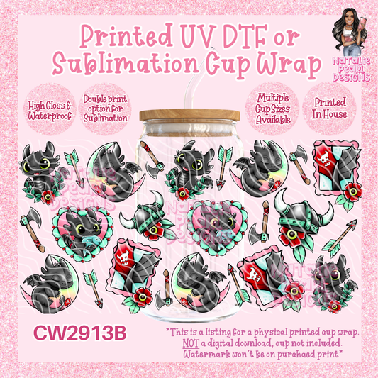 CW2913B UV DTF/SUB Cup Wraps